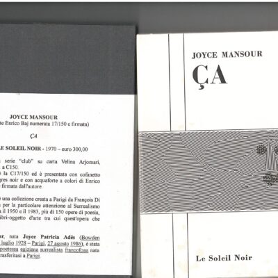 ça (raro 1970 numerato + acquaforte firmata baj)