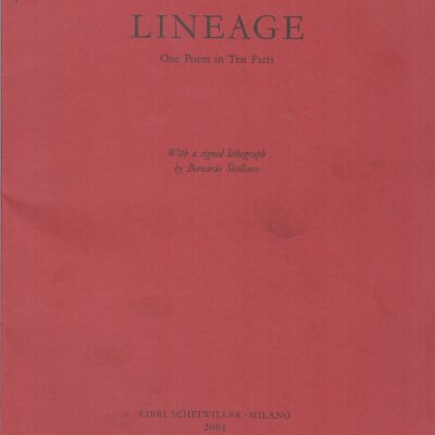 LINEAGE ONE POEM IN TEN PATTS con lito orig. raro